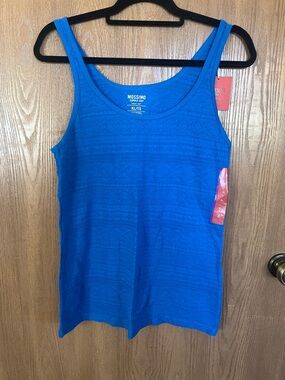 Mossimo Supply Co. Bright Blue Scoop Neck Tank Top - Women's